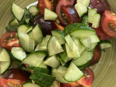 Daržovių salotas su balzaminiu padažu Žingsnis 5