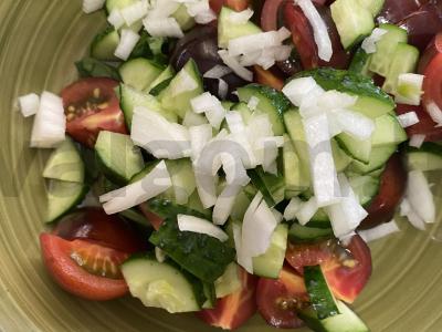 Daržovių salotas su balzaminiu padažu Žingsnis 7