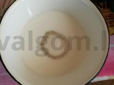 Lengva varškės pyragas su želatina Žingsnis 3