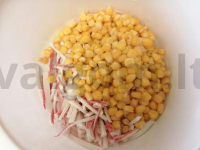 Salotas su rūkytu sūriu „Voratinklis“ Žingsnis 6