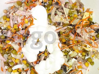 Lengvas riterių salotas Žingsnis 2