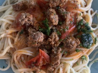 Spagečiai bolonjeze vakarienei Žingsnis 4