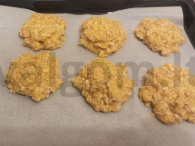 Avižinių sausainių su moliūgų tyrė Žingsnis 4