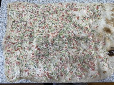 Užkandis „Ritinys su raudona žuvimi“ Žingsnis 2