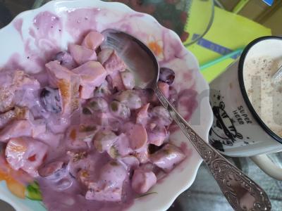 Vaisių salotos su jogurto padažu Žingsnis 6