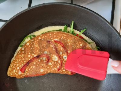 Omletas su paprikomis ir alyvuogėmis Žingsnis 4