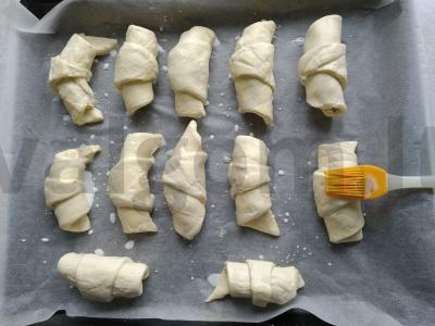 Kruasanai su migdolų kremu Žingsnis 2