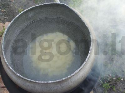 Kasha ant laužo Žingsnis 2