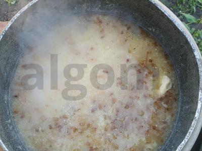 Kasha ant laužo Žingsnis 4