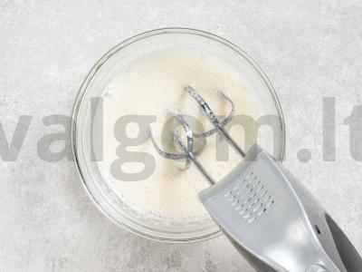 Vafliniai vamzdeliai Žingsnis 1