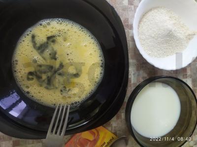 PP blynai iš ryžių miltų pusryčiams Žingsnis 1