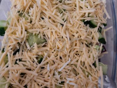 Sluoksniuotas salotas su obuoliu Žingsnis 7