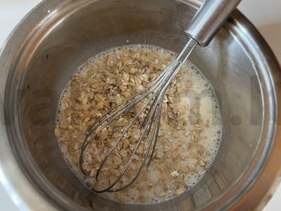 Pieninė-bananų avižinė košė Žingsnis 4