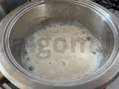 Pieninė-bananų avižinė košė Žingsnis 6