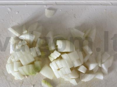 Bulvių apkepas su faršu ir pievagrybiais Žingsnis 4