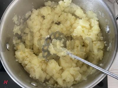 Bulvių apkepas su faršu ir pievagrybiais Žingsnis 11