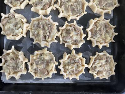 Pyragai su grybais ir bulvėmis Žingsnis 11