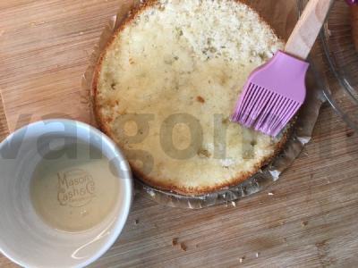 Biskvitinis tortas su apelsinų sluoksniu Žingsnis 9