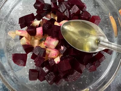 Salotas „Sveikata“ su moliūgų sėklomis Žingsnis 5