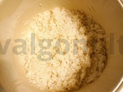 Sushi „Lašiša-sezamas“ Žingsnis 1