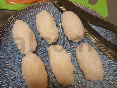 Sushi „Lašiša-sezamas“ Žingsnis 3