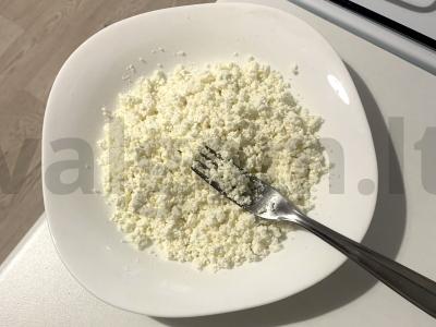 PP vafliai be glitimo ir cukraus Žingsnis 1