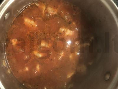 Troškinta bulvė su kiauliena ir pomidorų pasta Žingsnis 7