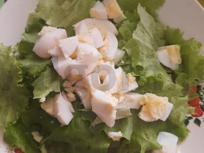 Salotas „Naminis Cezaris“ su vištiena Žingsnis 2