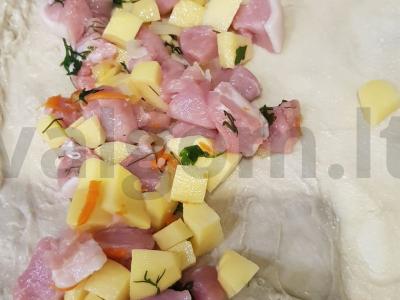 Hanumas ant keptuvės Žingsnis 2