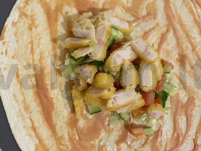 Tortilija su nuggetais Žingsnis 2