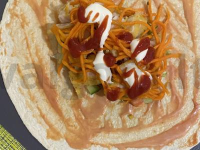 Tortilija su nuggetais Žingsnis 3