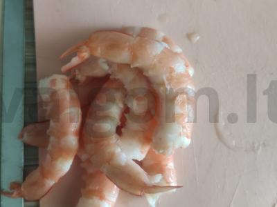 Brusketa su saulėtu kiaušiniu, pomidorais ir krevetėmis „Nepakartojamas variantas“ Žingsnis 1