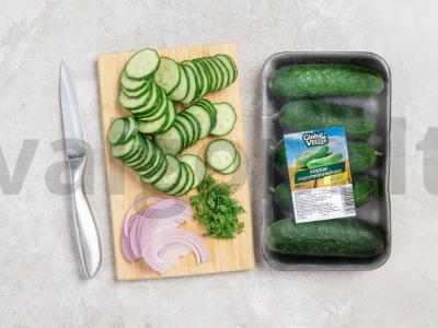 Gaivus salotas su grietine Žingsnis 1