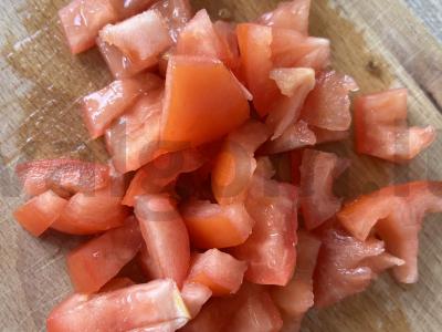 Salotas „Žvaigždė“ su kalakutienos kumpiu Žingsnis 3