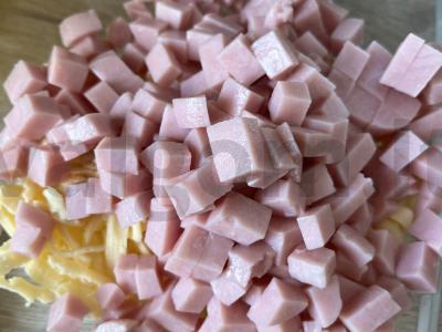 Salotas „Žvaigždė“ su kalakutienos kumpiu Žingsnis 5