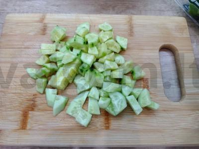 Aštrus salotas su artišokais ir džiovintais pomidorais Žingsnis 2