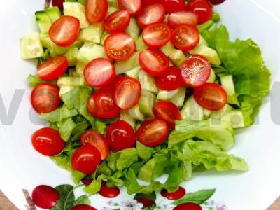 Aštrus salotas su artišokais ir džiovintais pomidorais Žingsnis 3