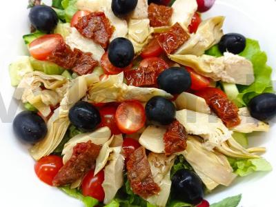 Aštrus salotas su artišokais ir džiovintais pomidorais Žingsnis 5