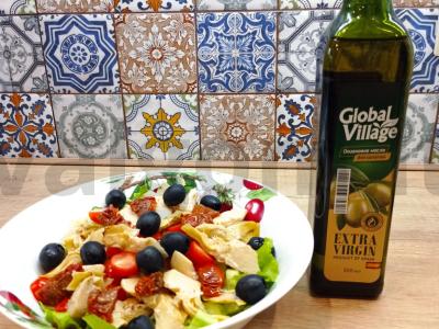 Aštrus salotas su artišokais ir džiovintais pomidorais Žingsnis 6