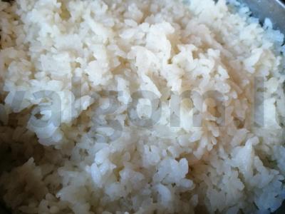 Sushi su raudona žuvimi, kreminiu sūriu ir agurku Žingsnis 1