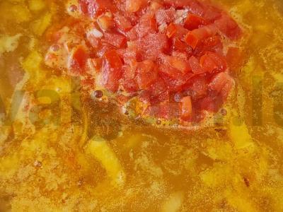 Lengvas daržovių sriuba su pomidorais ir ryžiais Žingsnis 4