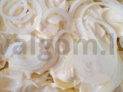 Mėsa prancūziškai su vištiena ir daržovėmis Žingsnis 5