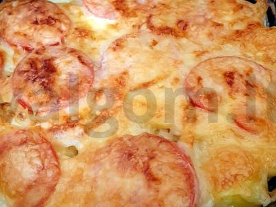 Mėsa prancūziškai su vištiena ir daržovėmis Žingsnis 9