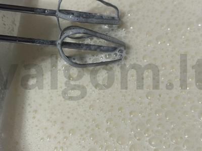 Pankūkos su pienu, žaliu salotu ir upėtakiu Žingsnis 2