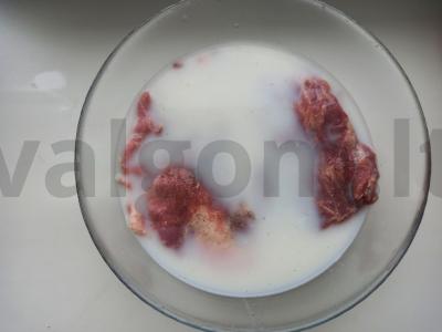 Kiaulienos kotletai tešloje Žingsnis 2