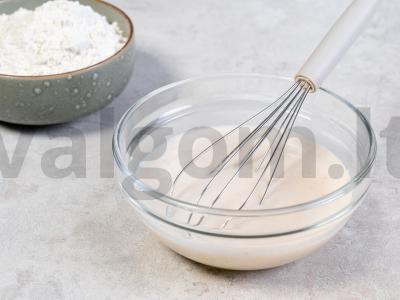 Mielinė tešla vafliams Žingsnis 2