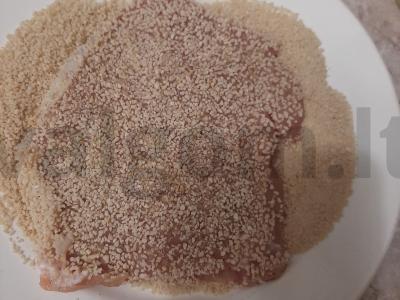 Kiaulienos kotletas su bulguru garnyrui Žingsnis 8