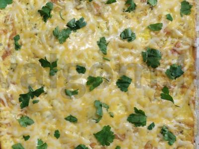 Menkių filė su provanso žolelėmis ir sūriu, orkaitėje pagrindine nuotrauka