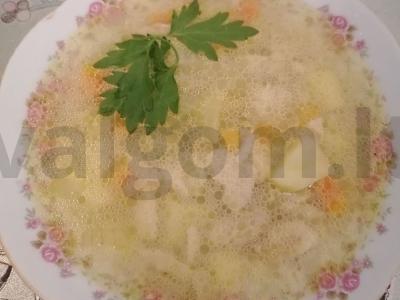 Ešerių sriuba pagrindine nuotrauka