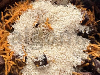 Plovas su žąsies mėsa „Namų fantazija“ Žingsnis 3